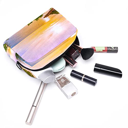 Bolsa de bolsa de maquiagem do sol do sol da praia para uma bolsa de bolsa de bola cosmética de viagens de bolsa portátil