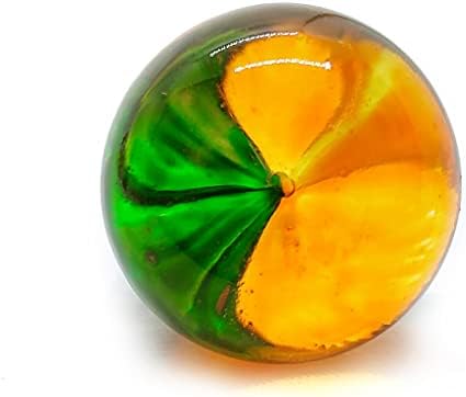 Witnystore 1¼ Tangerina laranja soprada Vidro de vidro figura cristal