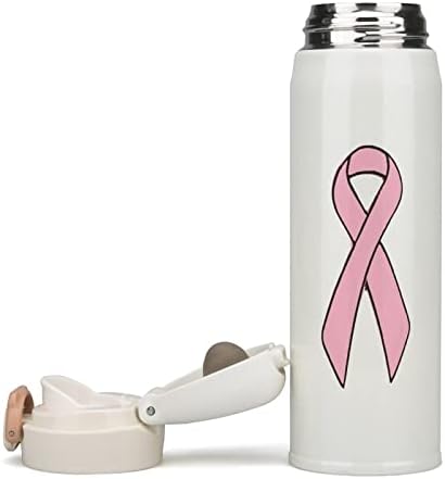 Isolamento de fita de câncer de mama Isolamento de água garrafa de aço inoxidável a vácuo Copa esportiva isolada para