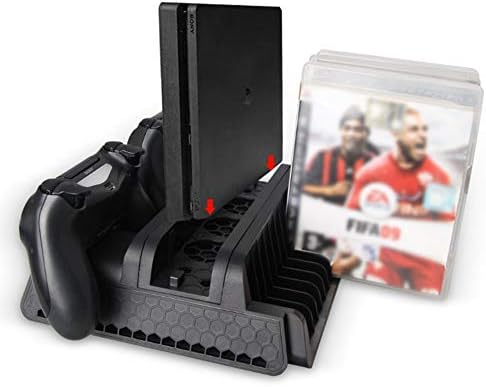 Mengk PS4 Slim Pro Cooler Multifuncional Stand vertical de resfriamento