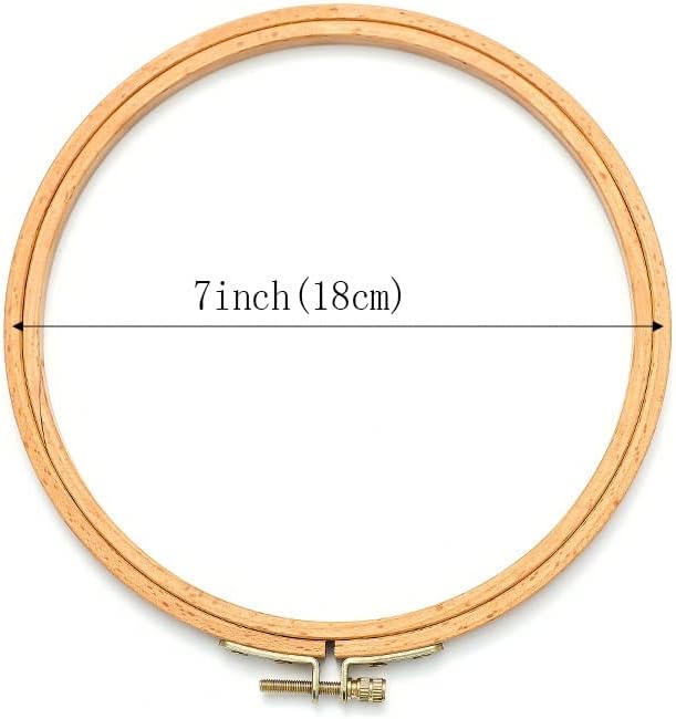 SEASD Bordado de madeira de madeira anel oval anel de arco cruzado Máquina DIY Ferramenta de costura doméstica DIY