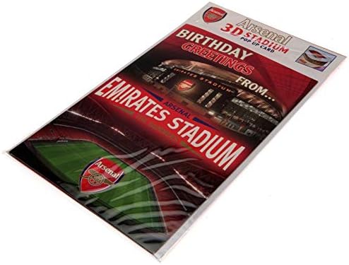 Arsenal Official F.C., Multi, 3848 Cartão de Aniversário - Cartão Pop Up do Club Stadium