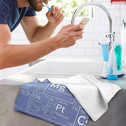 Tabela de elementos químicos toalhas de mão de microfibra super absorvente toalha rápida pano seco seco