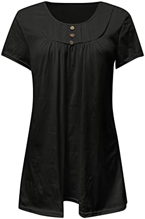 Túdos de túnica de impressão vintage para mulheres largo hide hide hurmy camiseta de verão de verão casual manga curta de