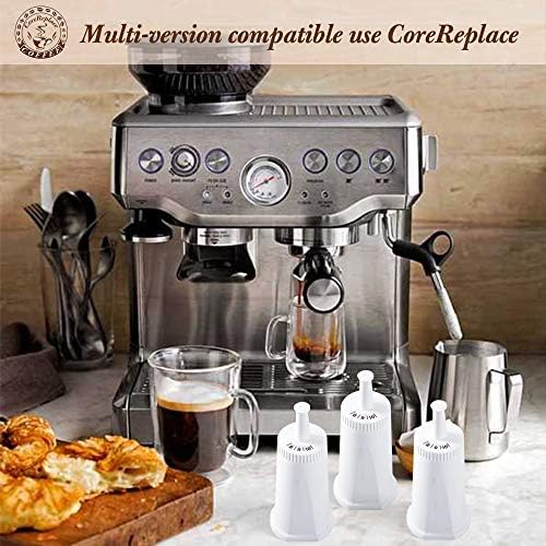 Corereplace 4 pacote de filtro de água de substituição para Breville Claro Swiss Espresso Coffee Machine - Compare com a peça BES008WHT0NUC1