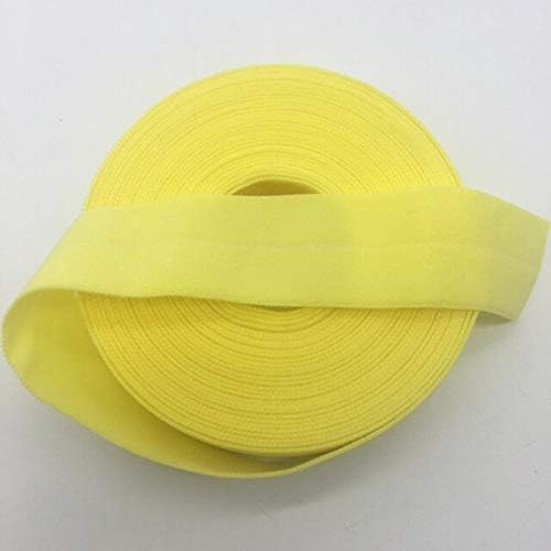 Irisgardenn 3/4 Fita elástica multirole dobra sobre elastics spandex banda de cetim Diy Lace Costing Trim - amarelo