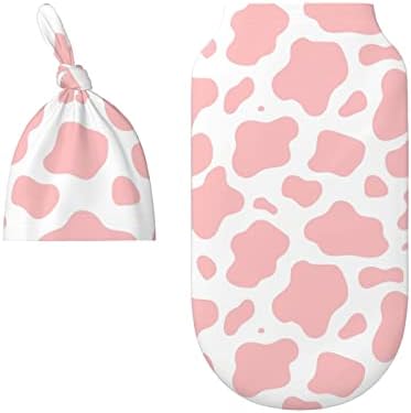 Allrey Strawberry Cow Recém -nascido bebê Swaddle Blanket Baby Swaddle Wrap Sacks Sacos de sono macio recebendo cobertores