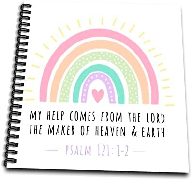 3DROSE minha ajuda vem do Senhor, o criador do céu e da terra. - desenho de livros