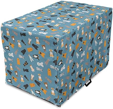 Capa de caixa de caixas de cachorro lunarável, cães de estilo raça bulldog francês beagle Golden retriever Pets Arte gráfica, capa