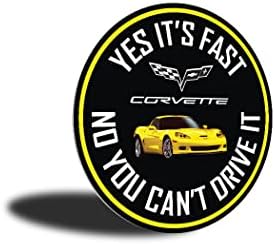 C6 Corvette sim é seu sinal rápido - círculo de 24 polegadas