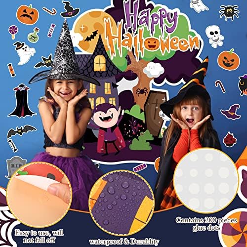 62 PCs Halloween Sala de aula Decorações de quadro de avisos Halloween recortes coloridos recortes de halloween papel