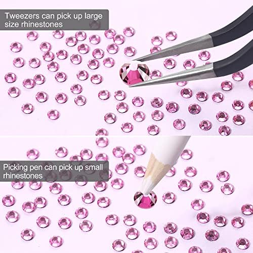 13232pcs Hotfix Rhinestones 5 Tamanhos Gemas de unhas traseiras planas