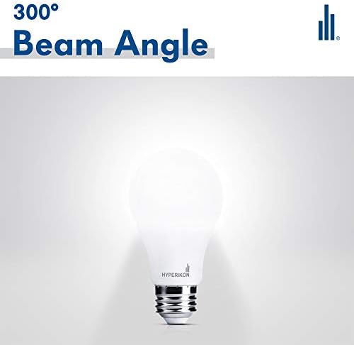 Lâmpada LED Hyperikon LED A19 9W = 60W, Iluminação LED não adquirível E26 Base de parafuso médio, omnidirecional, UL, Daylight