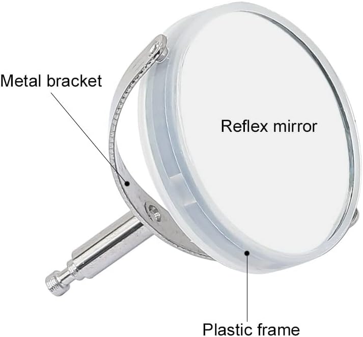 Acessórios para microscópio de laboratório 49 mm espelhos reflexivos espelhos de plano óptico de suporte de metal para