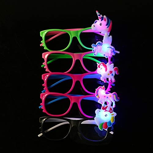 Óculos de sol LED de 12 ct - óculos de LED multicoloridos de cor, melhores favores de festas acendem óculos piscando