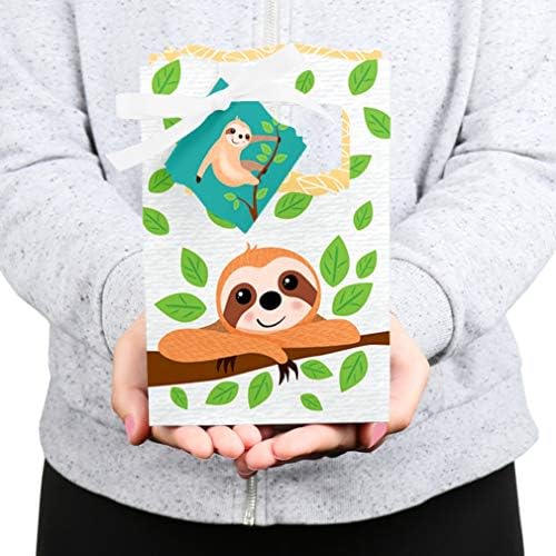 Let's Hang - Sloth - Chá de bebê ou festa de aniversário Favory Caixas - Conjunto de 12
