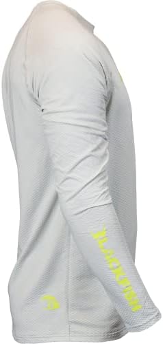 Blackfish Cooltech UPF Angler Camisa de manga longa, logotipo da barraca