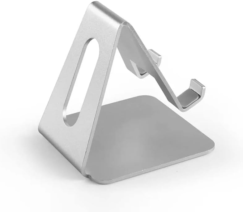 Smart Cell Phone Desk Stand Stand Silver Color Compatível com todos os smartphones
