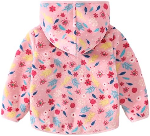 Jaqueta de lã para criança com capuz para crianças meninos casaco de bebê para o outono inverno primavera de roupa quente e quente 1-6 anos