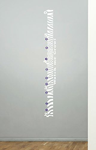 Decoração de parede mais mais gráfico de crescimento da zebra decalque de parede de vinil Decoração de quarto de quarto