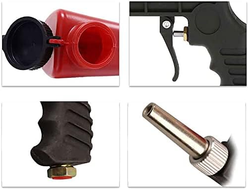 Kit de pistola de blaster de areia de areia koaius m5ru vermelho areia ajustável de areia de areia 90psi Máquina de jateador portátil