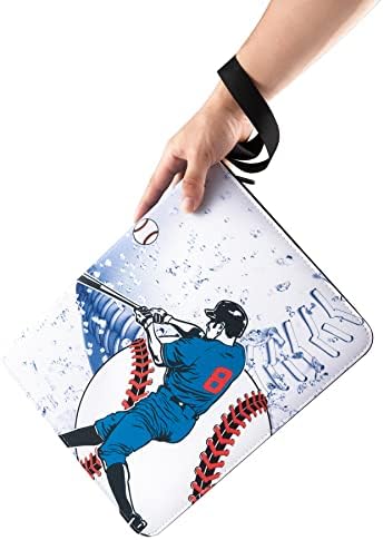 WOT I Baseball Binder com mangas, 720 bolsos Binder Cartão de troca com zíper, cartol esportivo Binder Dupla sidealeds Bolsões