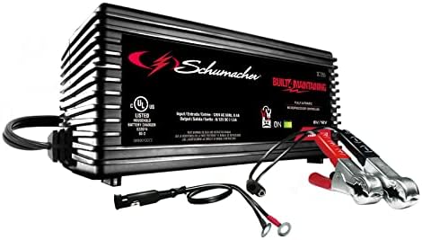 Schumacher SC1445 250/50/25/10 AMP MANUAL CHARGER DE RODA MANUAL COM INICIAMENTO DE MOTOR E SC1355 Manter de bateria totalmente