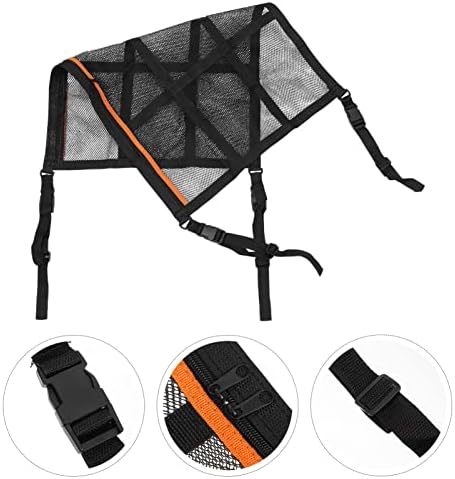 CLISPEED 3 PCs Cargo Pocket Pocket Quilt Bolsa Back Tascul Tent de redes de redes Carro dobrável TECETO PRÁTICO TRADOS