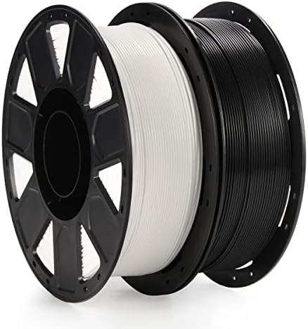 PLA PLUS 1,75 mm 2kg Black 3D Impressão Filamento, Rongtong 3D PLA + Filamento Pacote de pacote de resistência à resistência