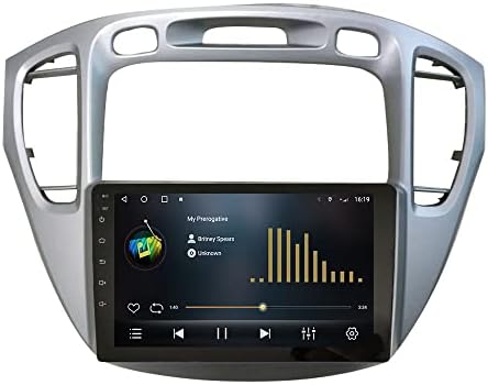 Android 10 Autoradio Navigação de carro Multimídia GPS Radio 2.5D Tela de toque Fortoyota Highlander 2002 Octa Core 3GB RAM 32GB ROM