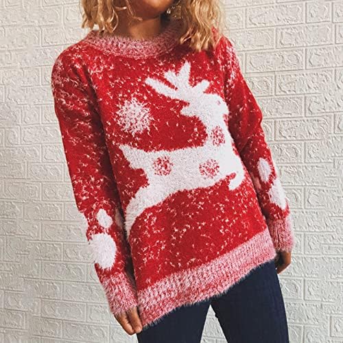Mulheres Christmas Rena Sweater Tops