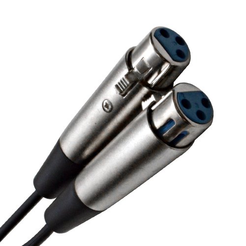 Áudio sísmico - SA -Y4 - 1 'Cabo de remendo divisor - 1 xlr macho para 2 xlr fêmea