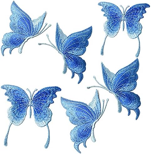Ixueyu Flowers Butterfly Patches Ferro em apliques de costura para camiseta de casamento DIY vestidos de roupas acessórios 20 PCs)