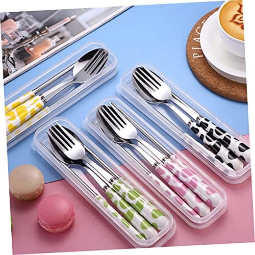 LuxShiny 1 Set Criança de utensílios de utensílios infantis de utensílios de mesa de mesa