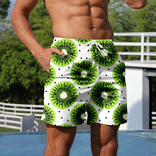 Xxbr shorts de prancha havaianos masculinos, troncos de natação de férias respiráveis ​​no verão havaí frutas impressas esportes shorts