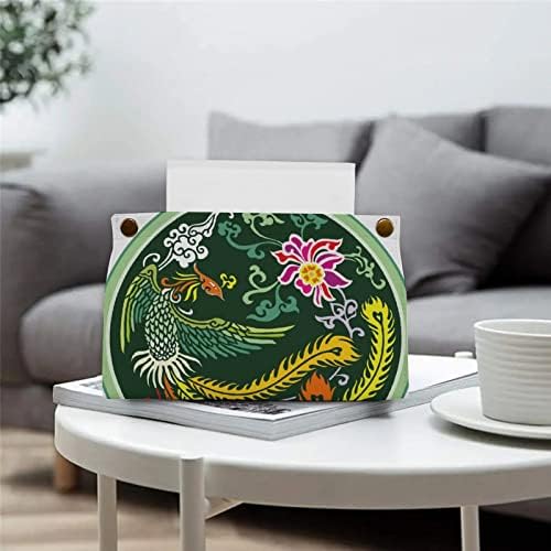 Caixa de tecido de flor Distribuidor decorativo de papel do guardanapo de guardana