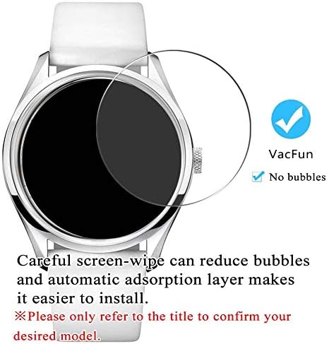 Protetor de tela de vidro temperado Synvy [3 pacote], compatível com Elgin FK1424TI / FK1425TI 9H FILM Smartwatch Smart Watch Protectors