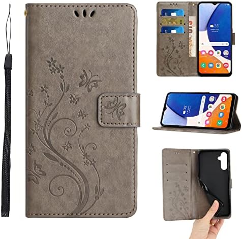 Capa de flip compatível com a capa Samsung Galaxy A14 5G Wallet com suporte de cartão de titular de cartão PU