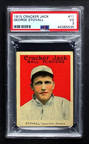 1915 Cracker Jack # 11 George Stovall PSA PSA 3.00