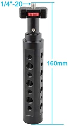 Camvate Cheese Handle Grip Mini Rod Mount Stabilizer com thread 1/4 e 3/8 para monitor de luz