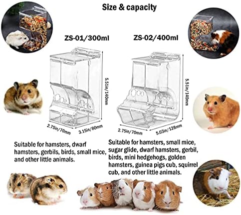 Pedidores de alimentos para animais pequenos/alimentador/dispensador e mini -vassoura e limpeza de lixo para hamsters