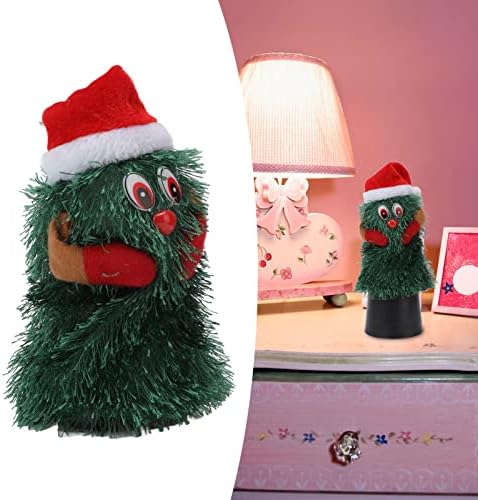 Yosoo cantando dança árvore de natal, mesa de natal árvore de Natal Rotatável Planta fofa forma de planta de Natal decoração