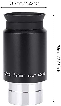 ACOUTO 32MM PLOSSL ASTONOMIA Telescópio ocular com rosca de filtro de 1,25 ''
