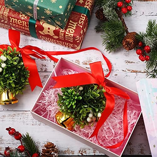 2 peças de Natal Mistleto Bolas penduradas férias Bolas artificiais de visco de natal beijando decorações de bola com nós de arco e