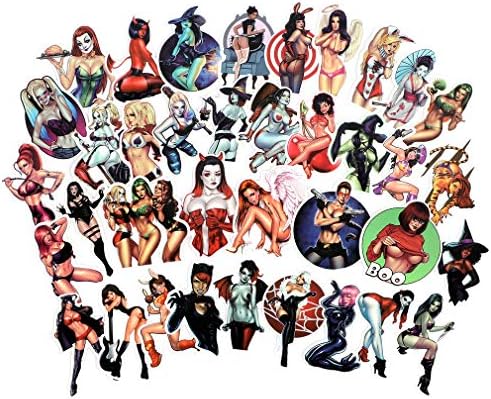 Sexy Devil Girl Stickers Pack para adultos Men decalques cosplay engraçado mulheres sexy adesivas BOMB BOMBO PACO DE VINIL
