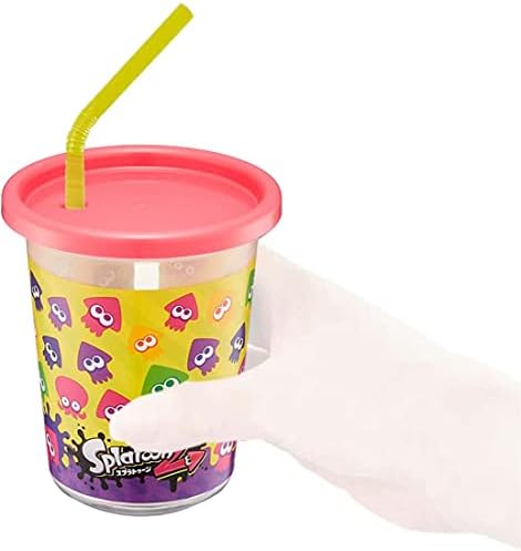 Skatista Sih3st Splatoon 2 Tumbler com palha, 3 peças, 11,8 fl oz, fabricado no Japão