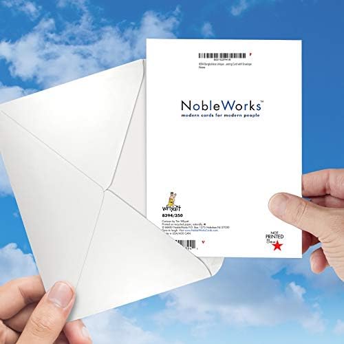 Nobleworks - 1 Cartão engraçado para aniversários felizes - Hilariante Cartoon NotoCard com Envelope, Bday Celebration - Bangkokless