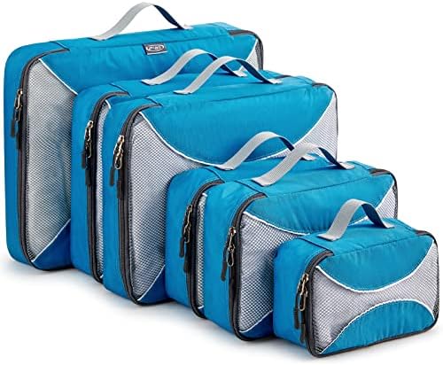 G4Free Packing Cubes 6pcs Acessórios de viagem Os organizadores de viagens sacos de embalagem