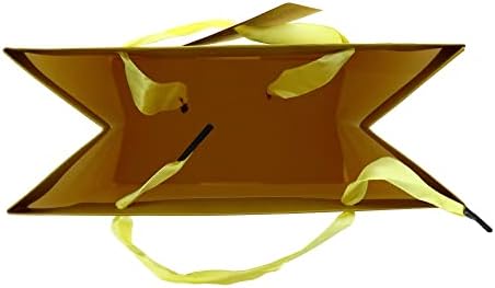Pedidor de TOC Small 7 ”W x 9,5” H x 4 ”G Sacos de presente Twisted Kraft, melhor para aniversário, casamento, chá de bebê, Natal