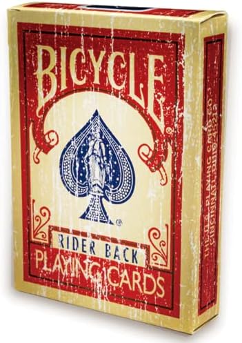 Magic Makers Faded Rider Back Red Bicycle Deck